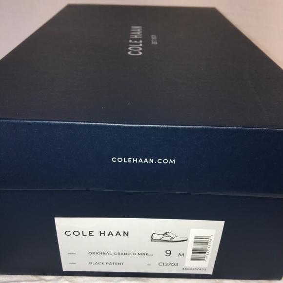 Cole Haan Patent Monk Strap Grand OS
